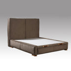 Κρεβάτι με Κεφαλάρι και Αποθηκευτικό Χώρο Hauz Luna Veniche Mocca 160X200